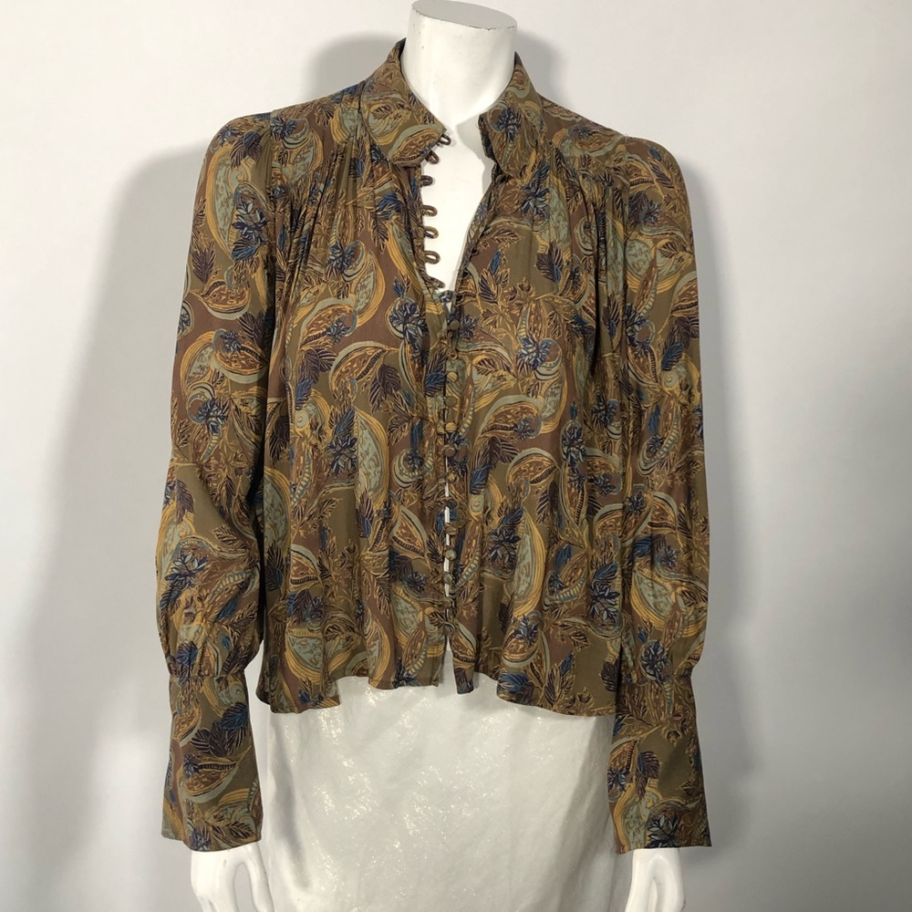 NWT Free People paisley blouse M